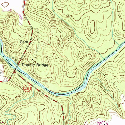 United States Geological Survey Purdy, VA (1963, 24000-Scale) digital map