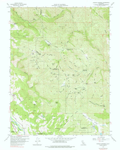 United States Geological Survey Purdys Gardens, CA (1958, 24000-Scale) digital map