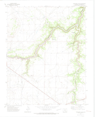 United States Geological Survey Purgatoire Canyon, CO (1971, 24000-Scale) digital map