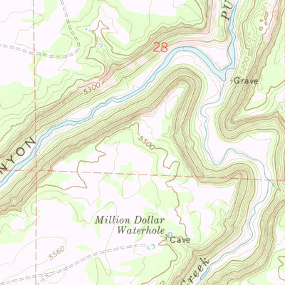 United States Geological Survey Purgatoire Canyon, CO (1971, 24000-Scale) digital map