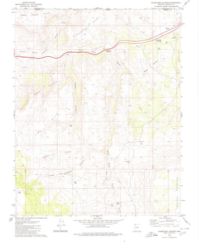 United States Geological Survey Purgatory Canyon, AZ-UT (1979, 24000-Scale) digital map