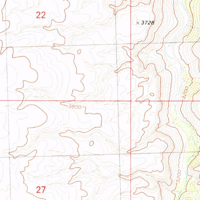 United States Geological Survey Purgatory Canyon, AZ-UT (1979, 24000-Scale) digital map