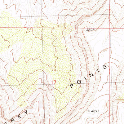 United States Geological Survey Purgatory Canyon, AZ-UT (1979, 24000-Scale) digital map