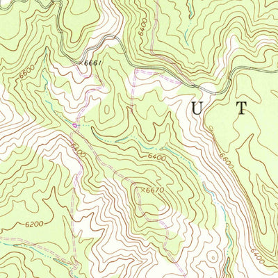 United States Geological Survey Purgatory Canyon, NM-CO (1963, 24000-Scale) digital map