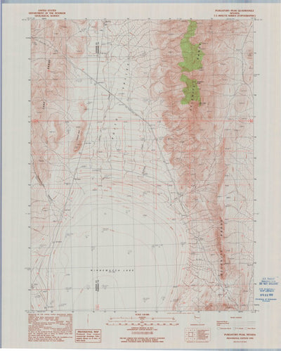 United States Geological Survey Purgatory Peak, NV (1990, 24000-Scale) digital map