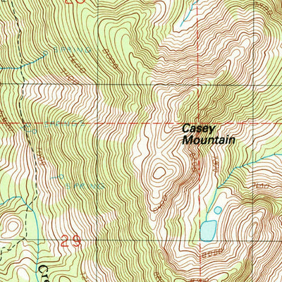 United States Geological Survey Purgatory Saddle, ID (1990, 24000-Scale) digital map
