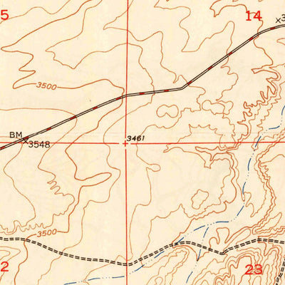 United States Geological Survey Purjue Canyon, ID (1948, 24000-Scale) digital map