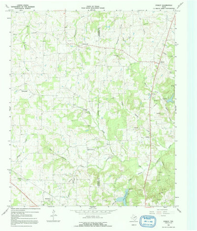 United States Geological Survey Purley, TX (1964, 24000-Scale) digital map