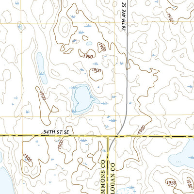 United States Geological Survey Pursian Lake, ND (2020, 24000-Scale) digital map
