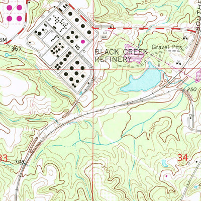United States Geological Survey Purvis, MS (1964, 24000-Scale) digital map