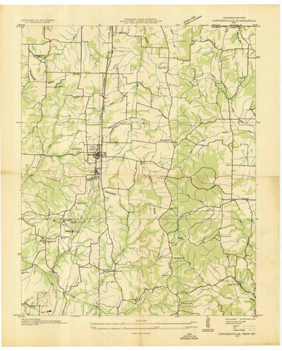 United States Geological Survey Puryear, TN-KY (1936, 24000-Scale) digital map