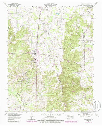 United States Geological Survey Puryear, TN-KY (1950, 24000-Scale) digital map