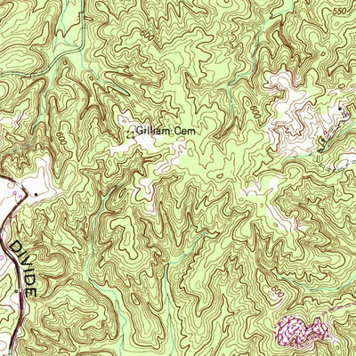 United States Geological Survey Puryear, TN-KY (1950, 24000-Scale) digital map