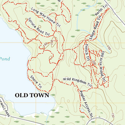 United States Geological Survey Pushaw Lake, ME (2021, 24000-Scale) digital map
