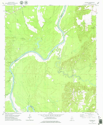 Putnam, AL (1978, 24000-Scale) Map by United States Geological Survey ...