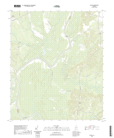 United States Geological Survey Putnam, AL (2020, 24000-Scale) digital map