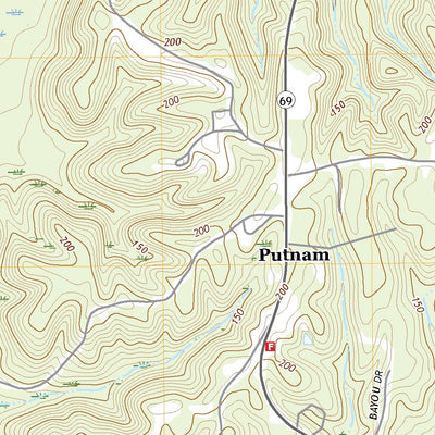 United States Geological Survey Putnam, AL (2020, 24000-Scale) digital map