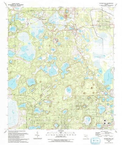United States Geological Survey Putnam Hall, FL (1993, 24000-Scale) digital map