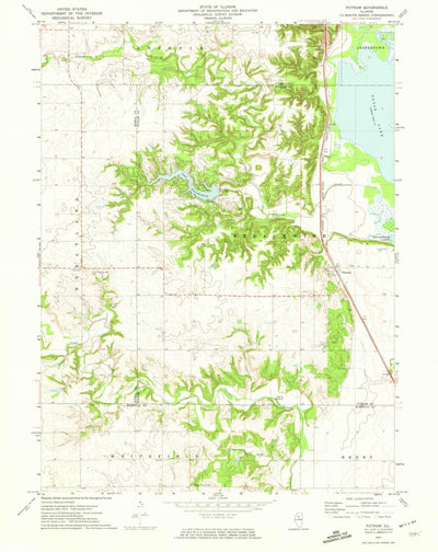 United States Geological Survey Putnam, IL (1972, 24000-Scale) digital map