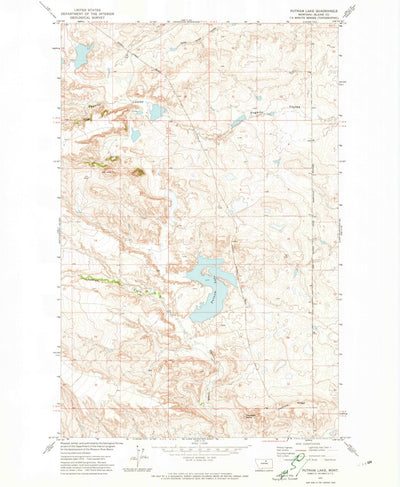 United States Geological Survey Putnam Lake, MT (1971, 24000-Scale) digital map