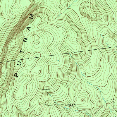 United States Geological Survey Putnam Mountain, NY (1966, 24000-Scale) digital map