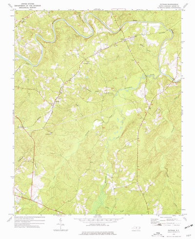 United States Geological Survey Putnam, NC (1974, 24000-Scale) digital map
