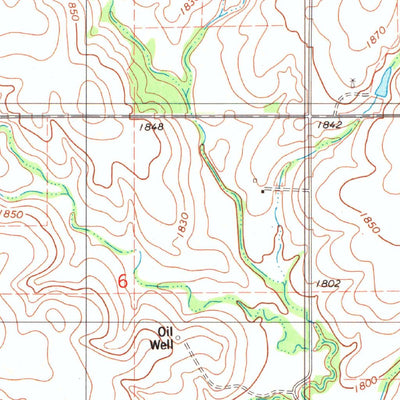 United States Geological Survey Putnam, OK (1985, 24000-Scale) digital map