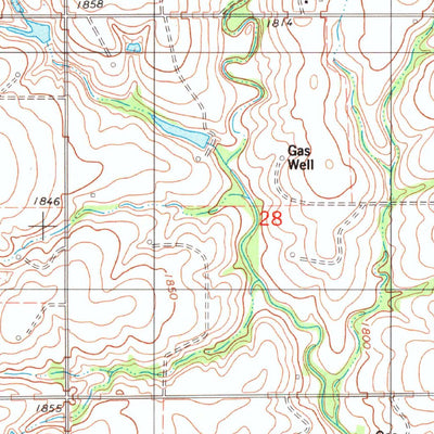 United States Geological Survey Putnam, OK (1985, 24000-Scale) digital map