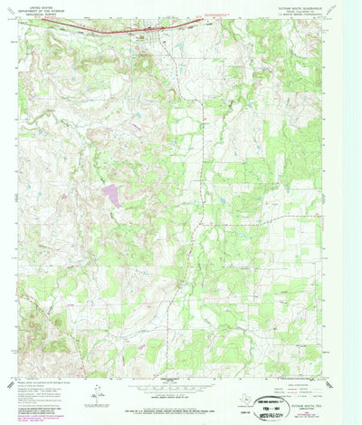 United States Geological Survey Putnam South, TX (1966, 24000-Scale) digital map