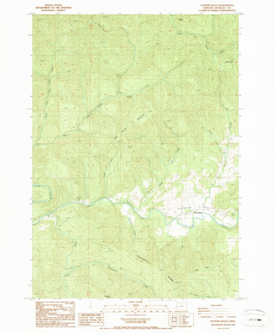 United States Geological Survey Putnam Valley, OR (1987, 24000-Scale) digital map