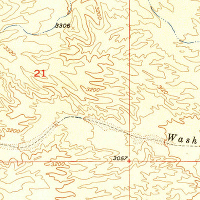 United States Geological Survey Putnam Wash, AZ (1950, 24000-Scale) digital map