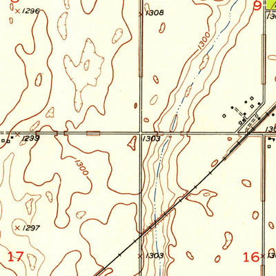 United States Geological Survey Putney, SD (1952, 24000-Scale) digital map