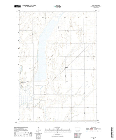 United States Geological Survey Putney, SD (2021, 24000-Scale) digital map