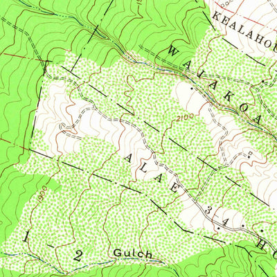 United States Geological Survey Puu O Kali, HI (1954, 24000-Scale) digital map