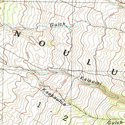 United States Geological Survey Puu O Kali, HI (1992, 24000-Scale) digital map