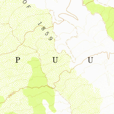 United States Geological Survey Puuanahulu, HI (1959, 24000-Scale) digital map