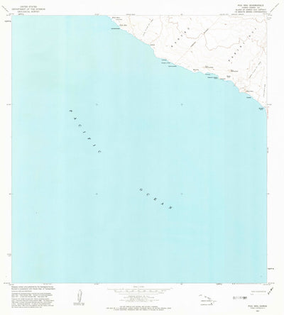 United States Geological Survey Puuhou, HI (1981, 24000-Scale) digital map