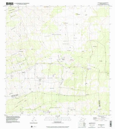 United States Geological Survey Puulehua, HI (1993, 24000-Scale) digital map