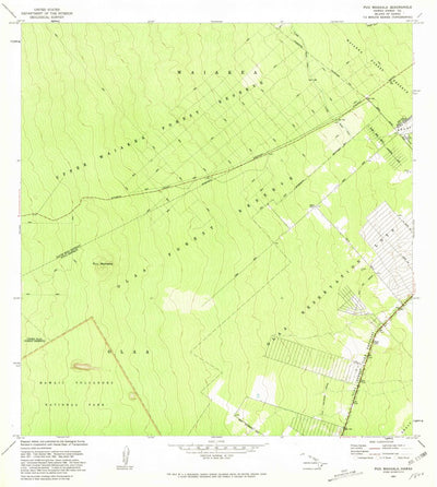 United States Geological Survey Puumakaala, HI (1981, 24000-Scale) digital map