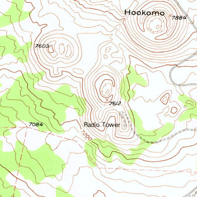 United States Geological Survey Puuoo, HI (1982, 24000-Scale) digital map