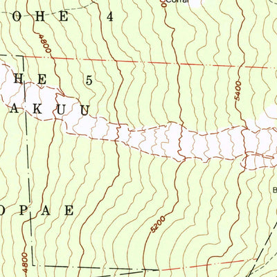 United States Geological Survey Puupohakuloa, HI (1982, 24000-Scale) digital map