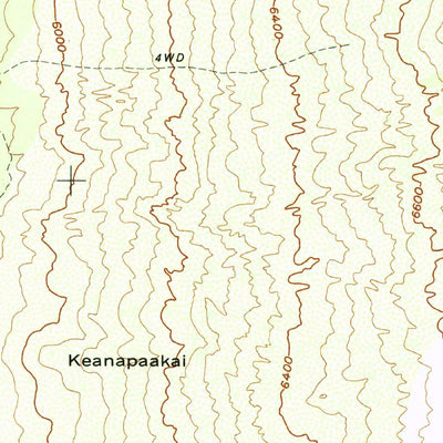 United States Geological Survey Puupohakuloa, HI (1982, 24000-Scale) digital map