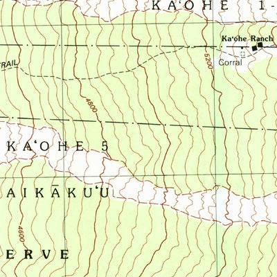 United States Geological Survey Puupohakuloa, HI (1995, 24000-Scale) digital map