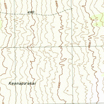 United States Geological Survey Puupohakuloa, HI (1995, 24000-Scale) digital map