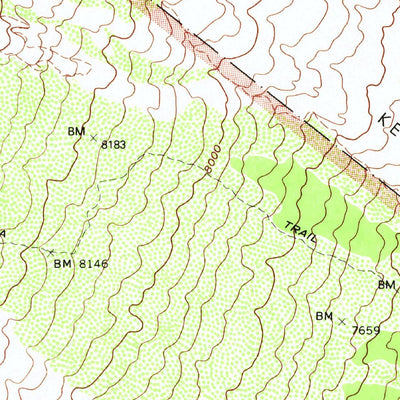 United States Geological Survey Puuulaula, HI (1982, 24000-Scale) digital map
