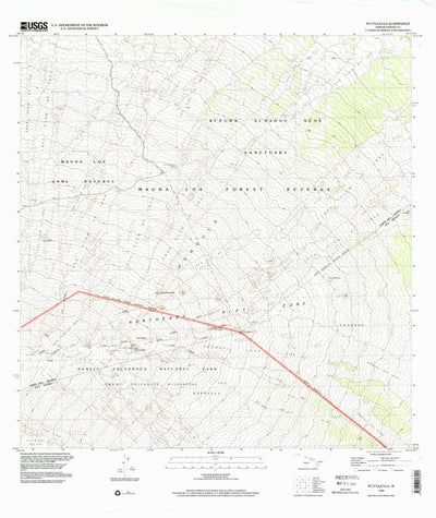 United States Geological Survey Puuulaula, HI (1993, 24000-Scale) digital map