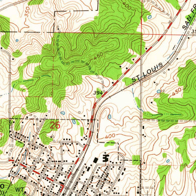 United States Geological Survey Puxico, MO (1962, 24000-Scale) digital map