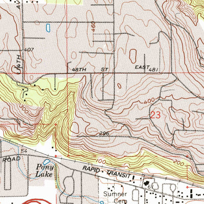 United States Geological Survey Puyallup, WA (1961, 24000-Scale) digital map