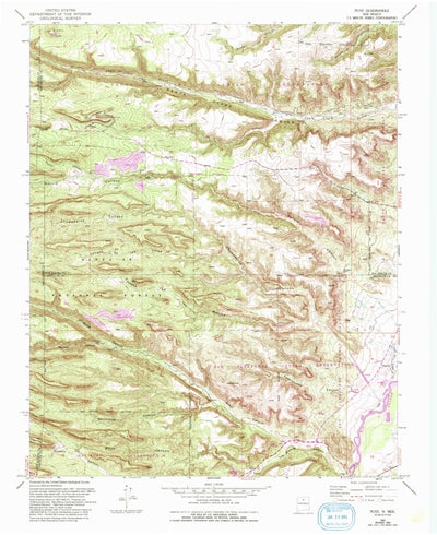 United States Geological Survey Puye, NM (1952, 24000-Scale) digital map