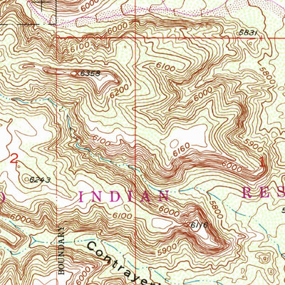 United States Geological Survey Puye, NM (1952, 24000-Scale) digital map